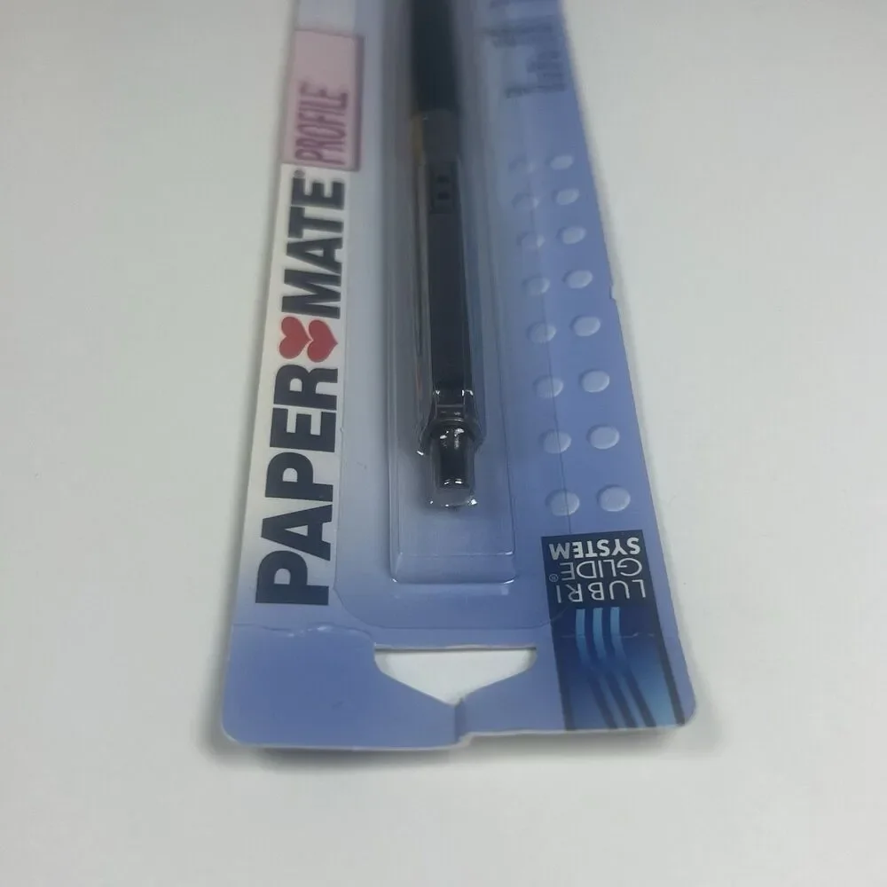 Vintage RARE New PaperMate Double Heart Profile Regular Pen Metallic Blue 1999